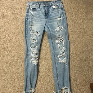 American Eagle stretch ripped skinny jeans USED